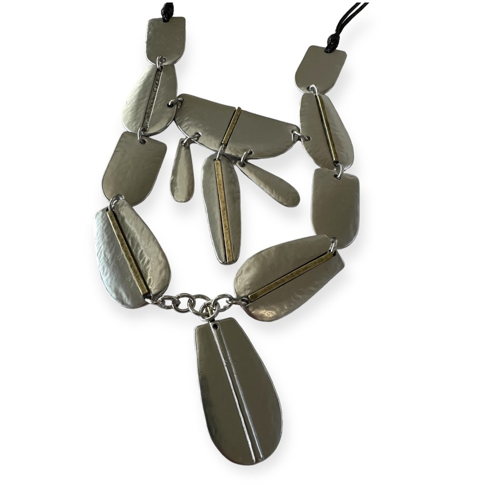 Chico’s mixed metal bib necklace NWT